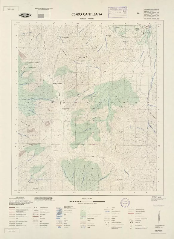 Cerro Cantillana  [material cartográfico] Instituto Geográfico Militar de Chile.