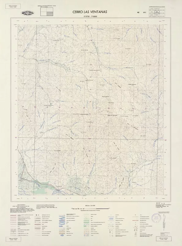 Cerro Las Ventanas  [material cartográfico] Instituto Geográfico Militar de Chile.