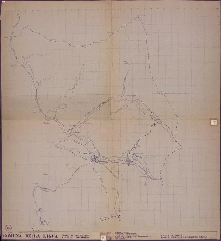 Comuna de la Ligua :Provincia de Petorca : V Región Valparaíso  [material cartográfico] Dirección de Obras.