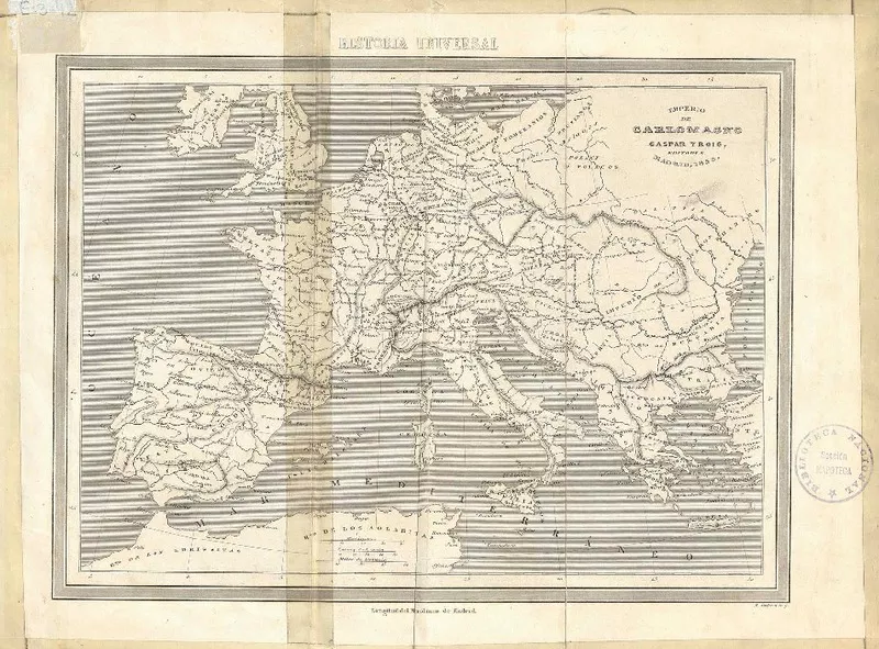 Imperio de Carlomagno  [material cartográfico]