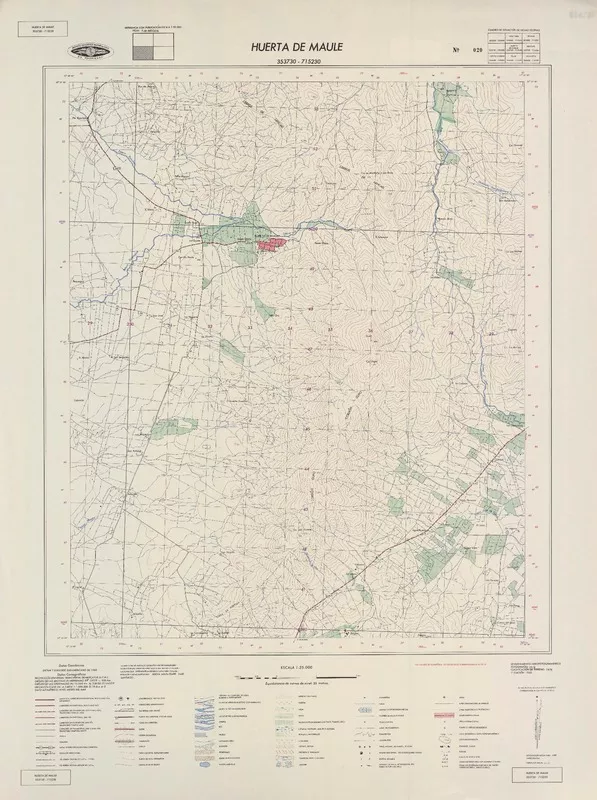 Huerta de Maule  [material cartográfico] Instituto Geográfico Militar de Chile.