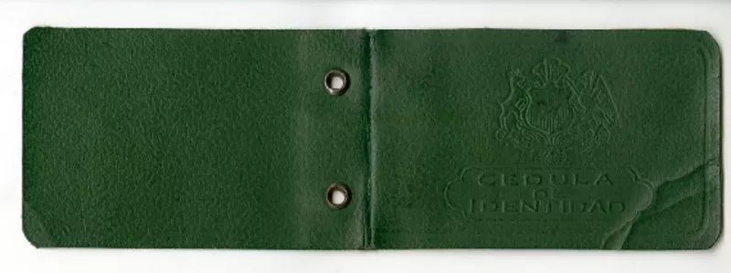 [Cédula de identidad] 1955 agosto 29, Santiago, Chile [de] Juan Guzmán Cruchaga  [manuscrito] Registro Civil (Chile).