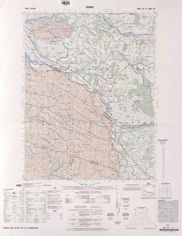 Coipué  [material cartográfico] Instituto Geográfico Militar de Chile.