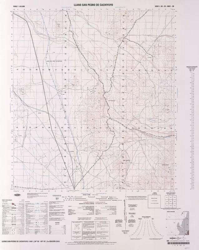 Llano San Pedro de Cachiyuyo  [material cartográfico] Instituto Geográfico Militar.