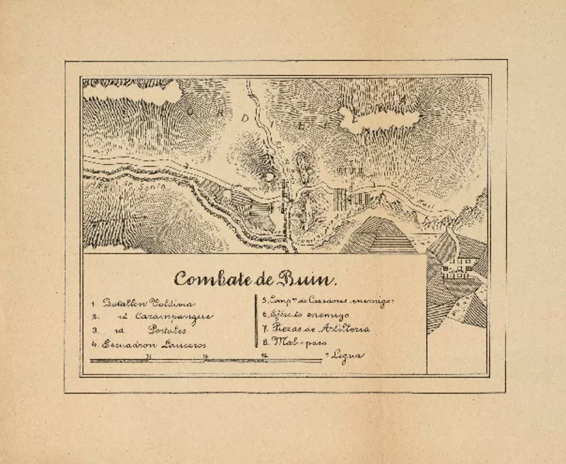 Combate de Buin  [material cartográfico].
