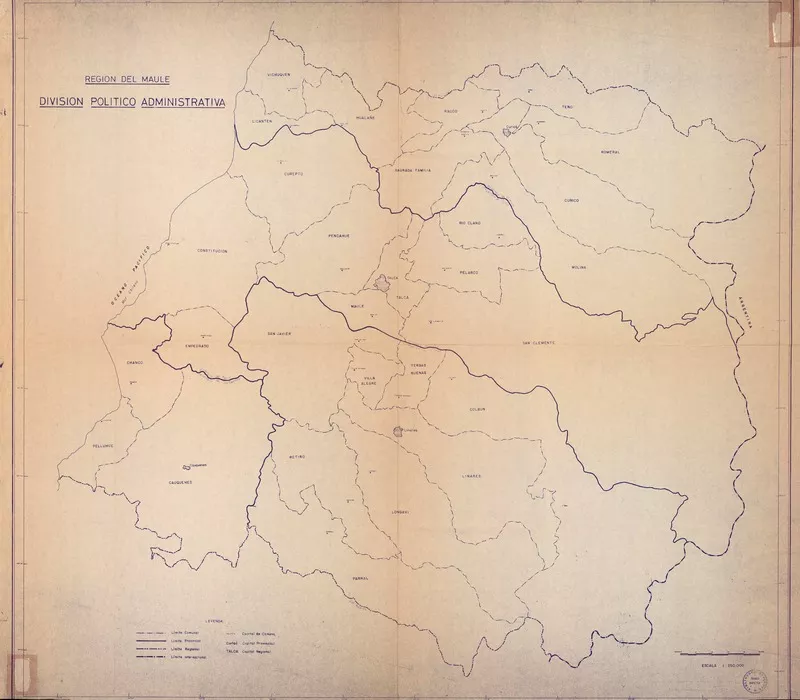 División política administrativa Región del Maule  [material cartográfico]