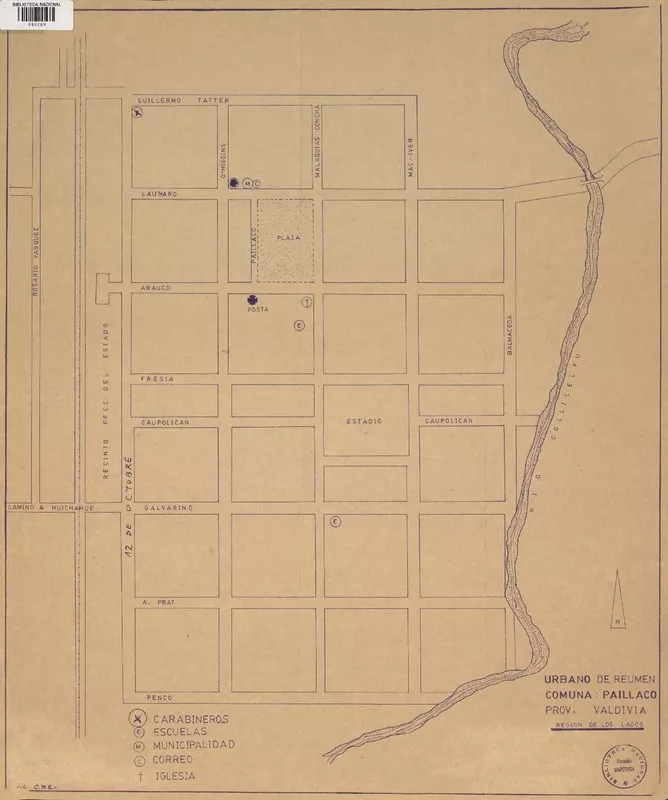 Urbano de Reumen Comuna de Paillaco Prov. de Valdivia Región de Los Lagos. [material cartográfico] :