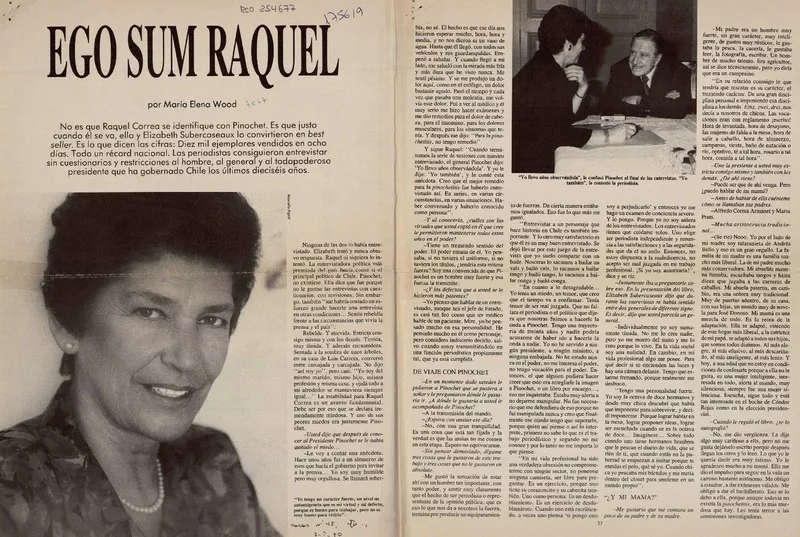 Ego sum Raquel  [artículo] María Elena Wood.