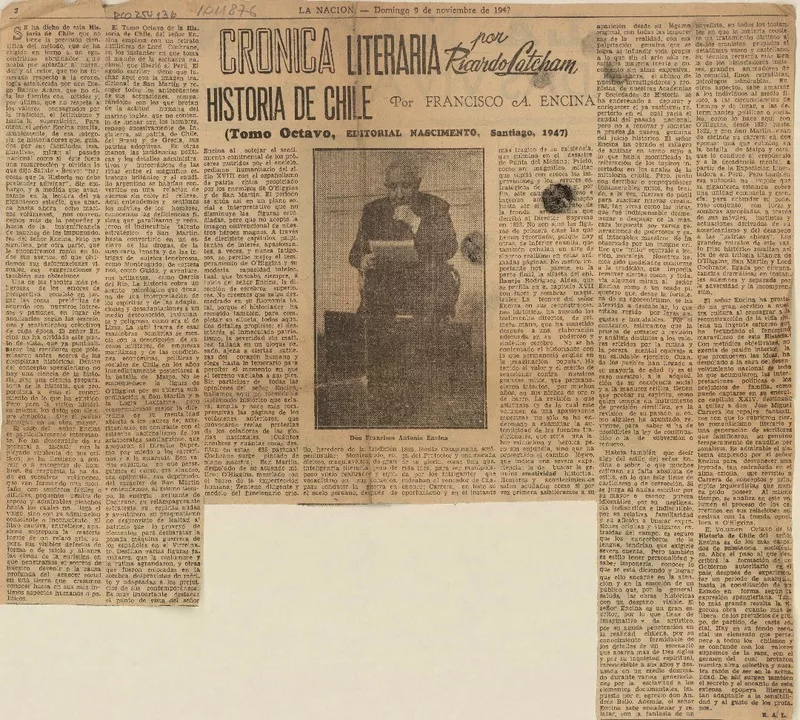 Historia de Chile  [artículo] Ricardo A. Latcham.