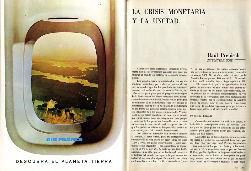 La crisis monetaria y la UNCTAD  [artículo] Raúl Prebisch.