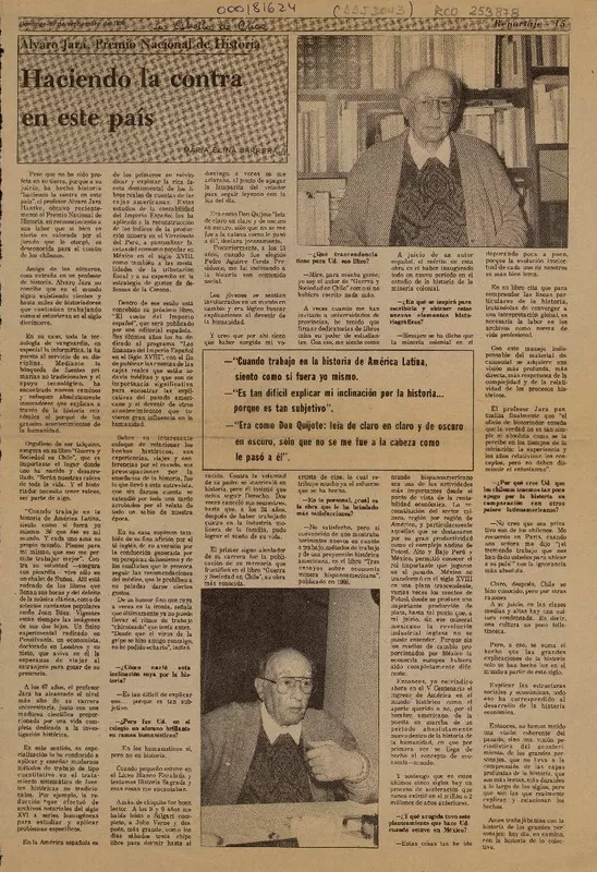 Haciendo la contra en este país  [artículo] María Elina Barrera.