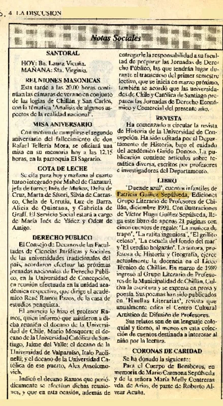 Notas sociales  [artículo].