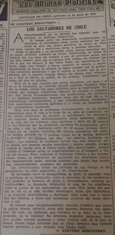Los salvadores de Chile.  [artículo]