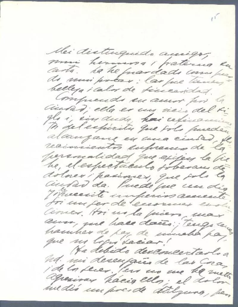 [Carta, entre 1917 y 1919], Los Andes, Chile <a> Eugenio Labarca  [manuscrito] Gabriela Mistral.