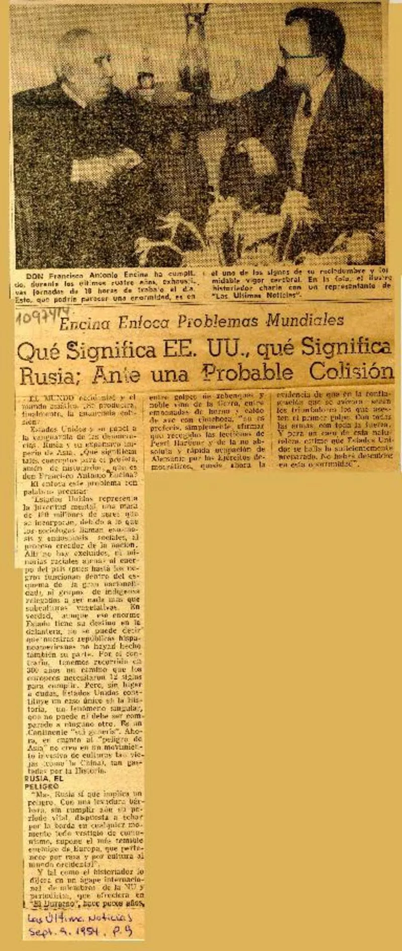 Qué significa EE.UU., qué significa Rusia; ante una probable colisión.  [artículo]