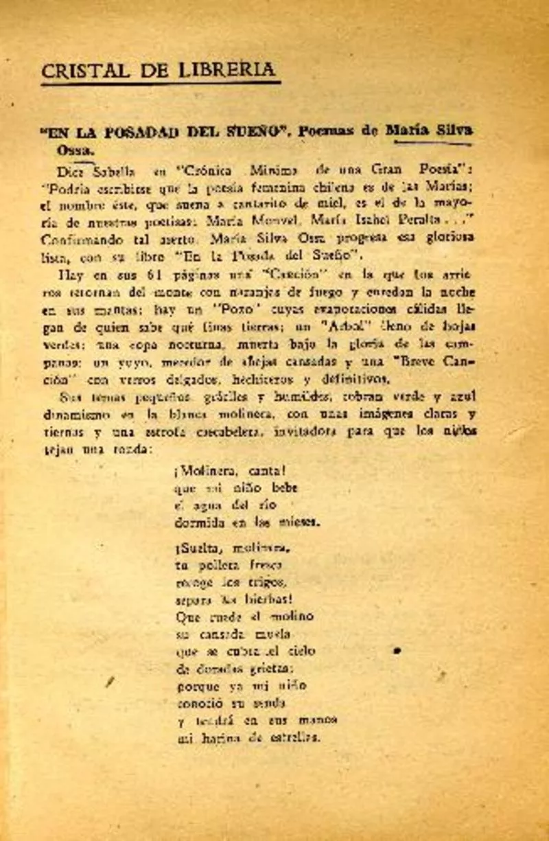 "En la posadad del sueño"  [artículo] Bernardo Cruz Adler.