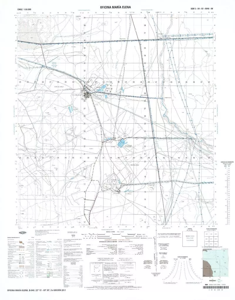 Oficina María Elena  [material cartográfico] Instituto Geográfico Militar.