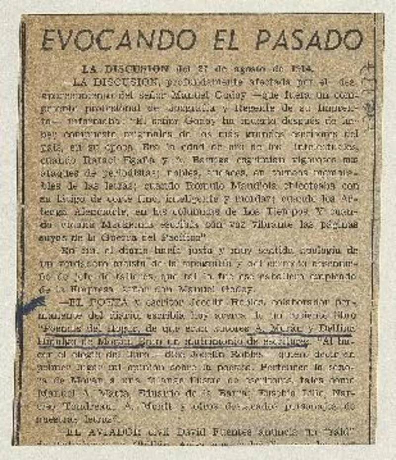 Evocando el pasado  [artículo]