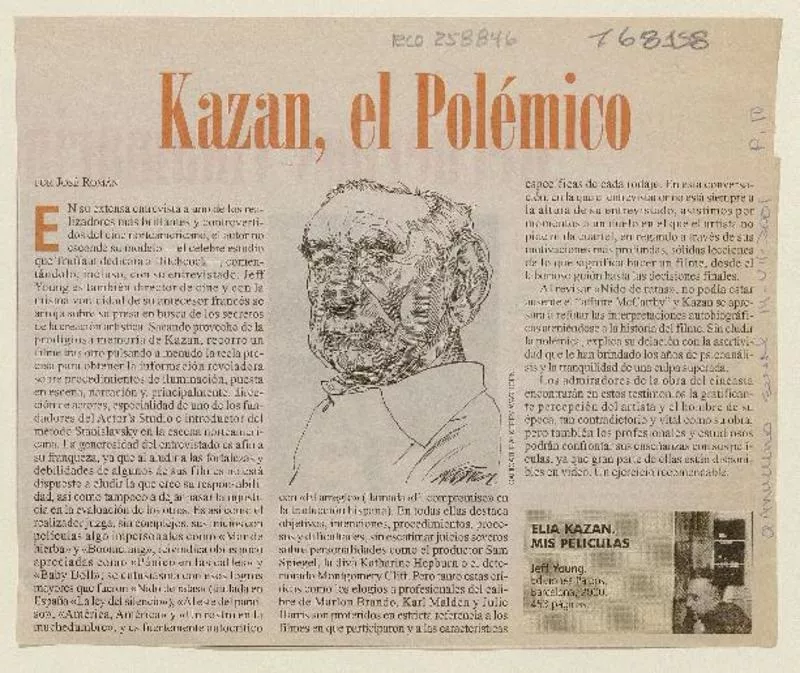 Kazán, el polémico  [artículo] José Román.