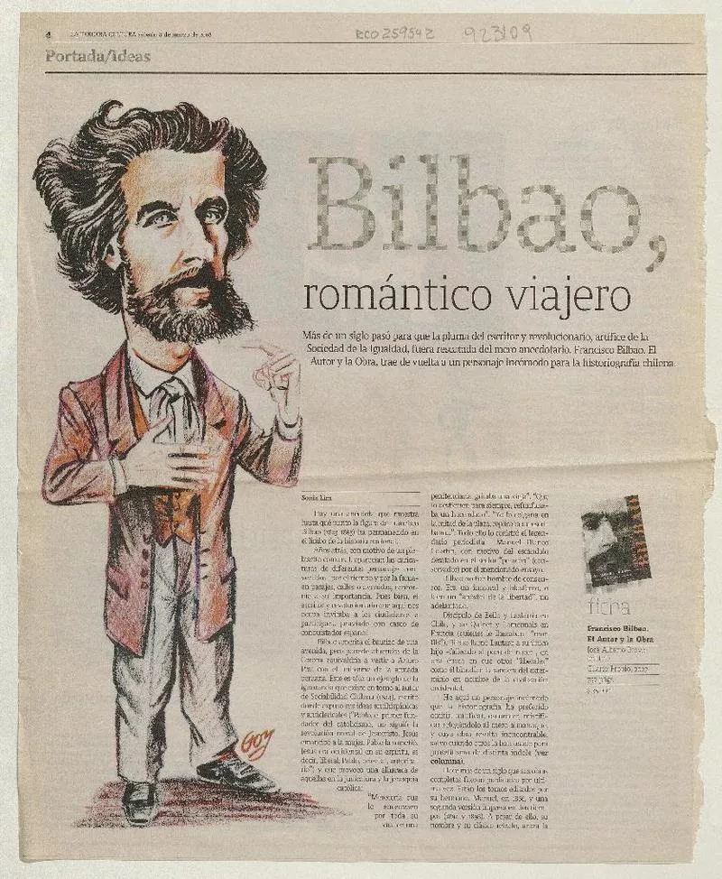 Bilbao, romántico viajero  [artículo]Sonia Lira.