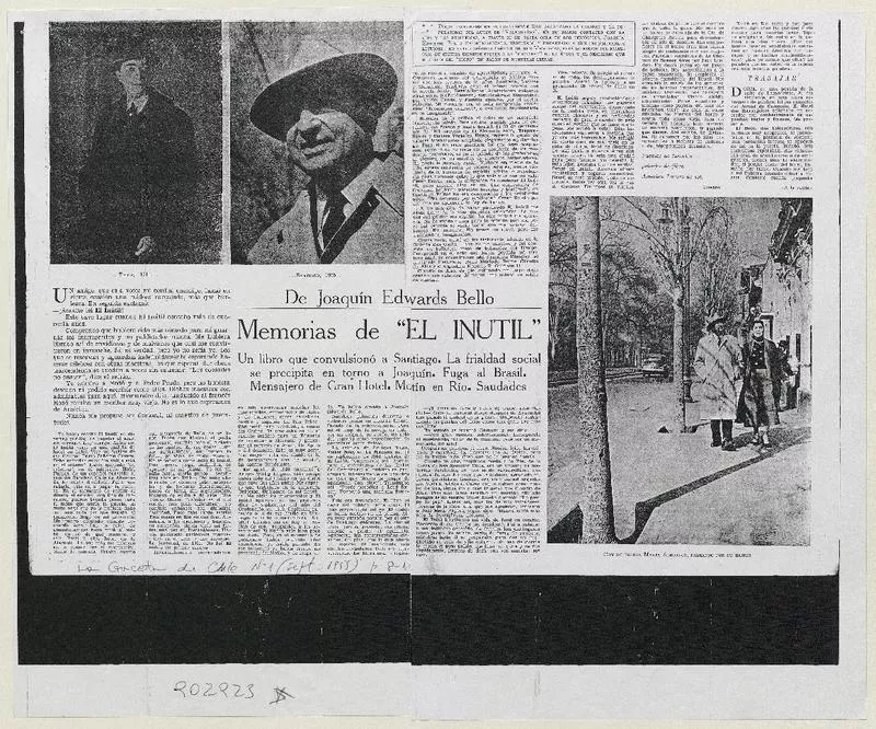 Memorias de "El inútil"  [artículo].