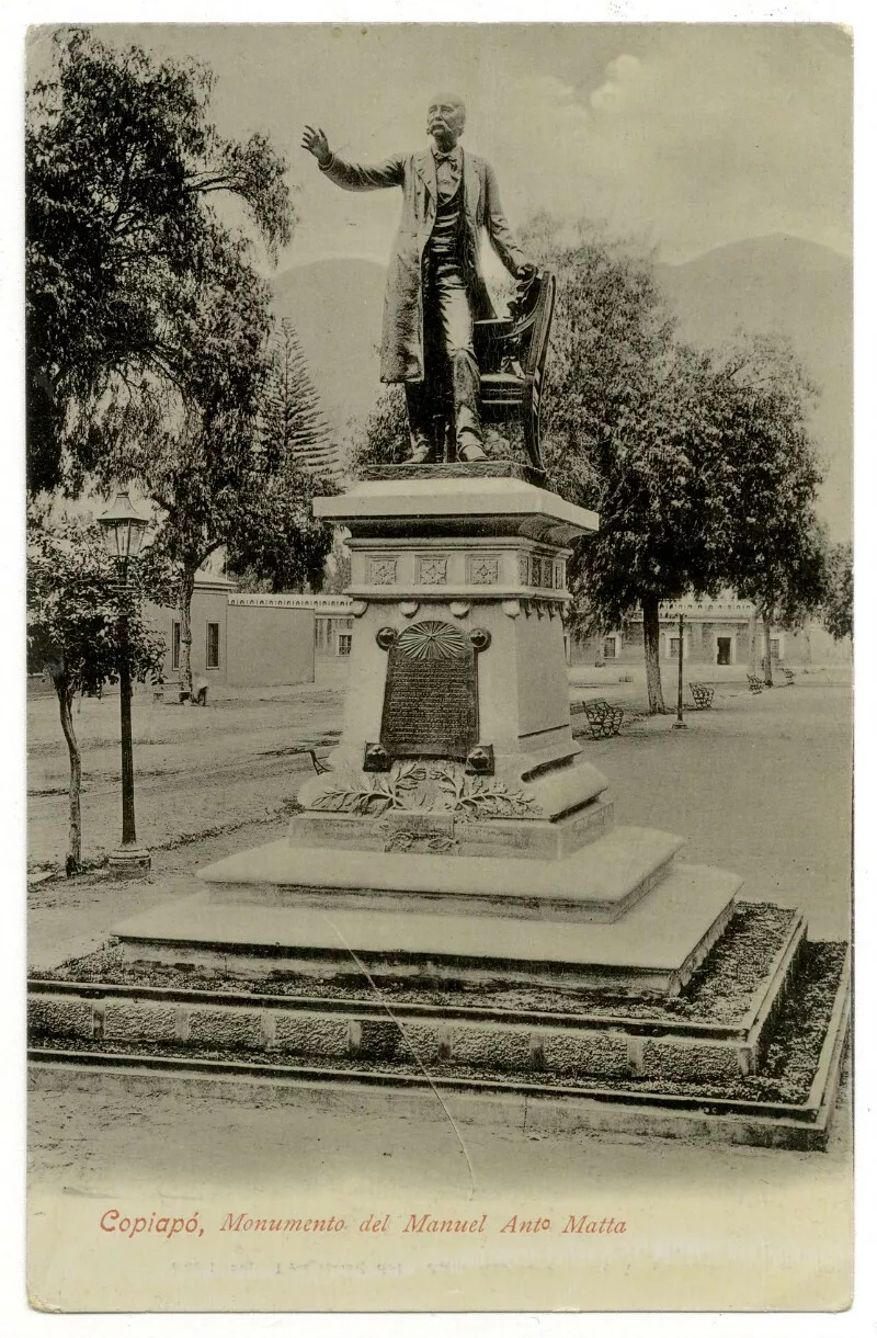Copiapó, Monumento de Manuel Anto. Matta  [fotografía] Carlos Brandt