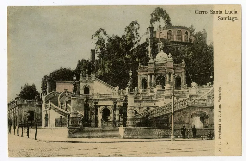 Cerro Santa Lucía. Santiago  [fotografía] J. Allan.