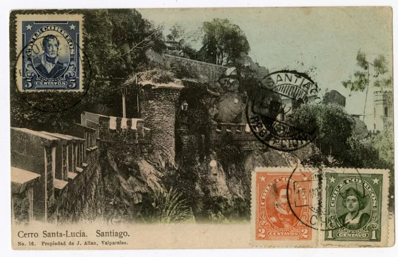 Cerro Santa-Lucía. Santiago.  [fotografía] J. Allan.