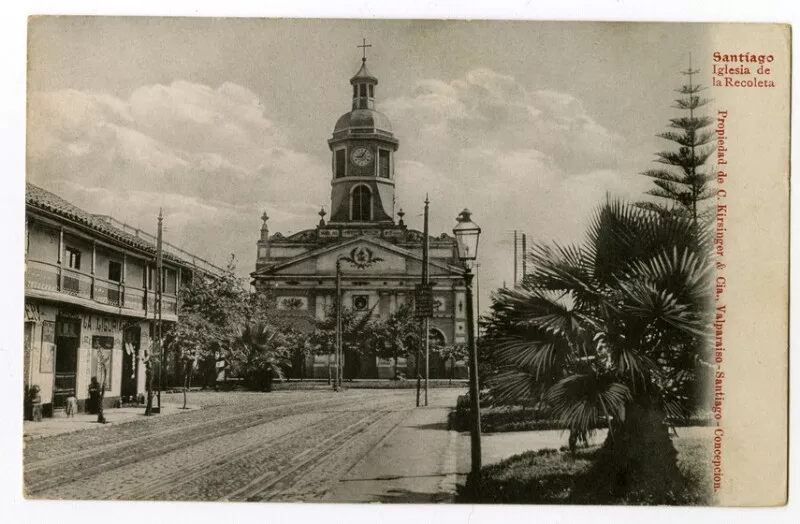 Santiago Iglesia de la Recoleta  [fotografía] Carlos Kirsinger & Cia.,