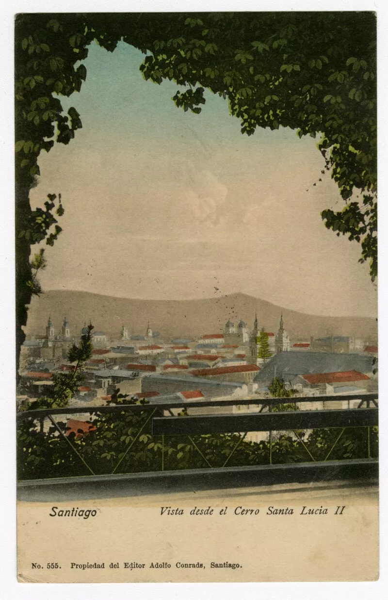 Santiago Vista desde el Cerro Santa Lucía II  [fotografía] Adolfo Conrads.
