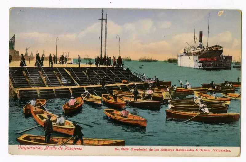 Valparaiso, Muelle de Pasajeros  [fotografía] Mattensohn & Grimm.