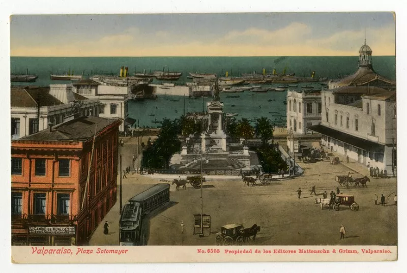 Valparaiso, Plaza Sotomayor  [fotografía] Mattensohn & Grimm.