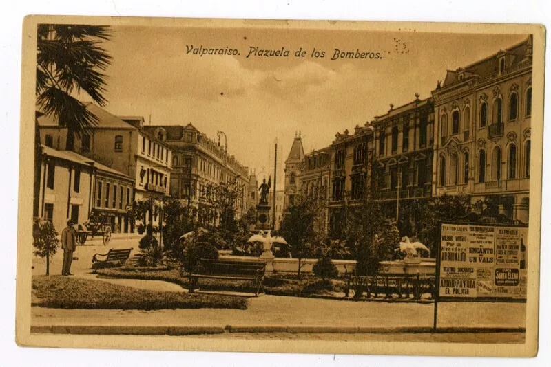 Valparaiso. Plazuela de los Bomberos  [fotografía] Mattensohn & Grimm.