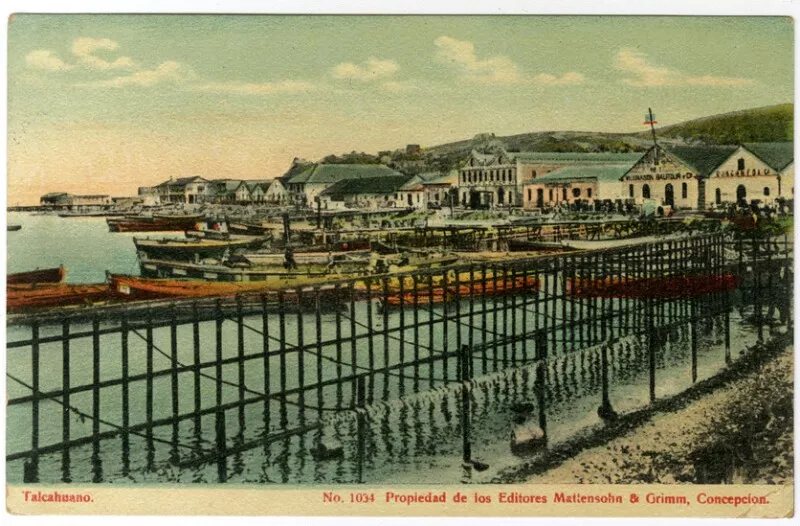 Talcahuano [Malecón]  [fotografía] Mattensohn & Grimm.