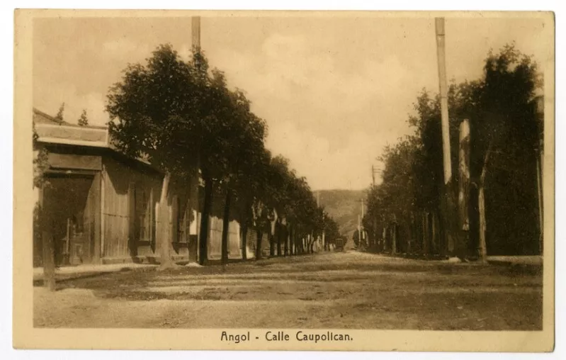 Angol - Calle Caupolican  [fotografía] Albert Abshagen.