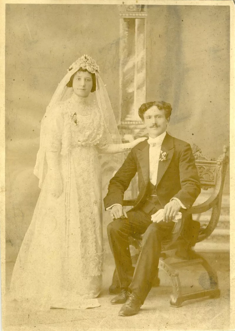 [Retrato de los padres de Roque Scarpa]  [fotografía].