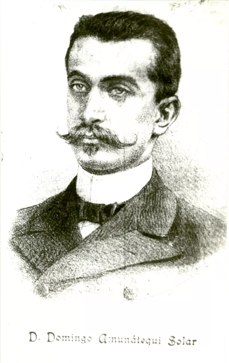 Retrato de Domingo Amunátegui  [Fotografía].