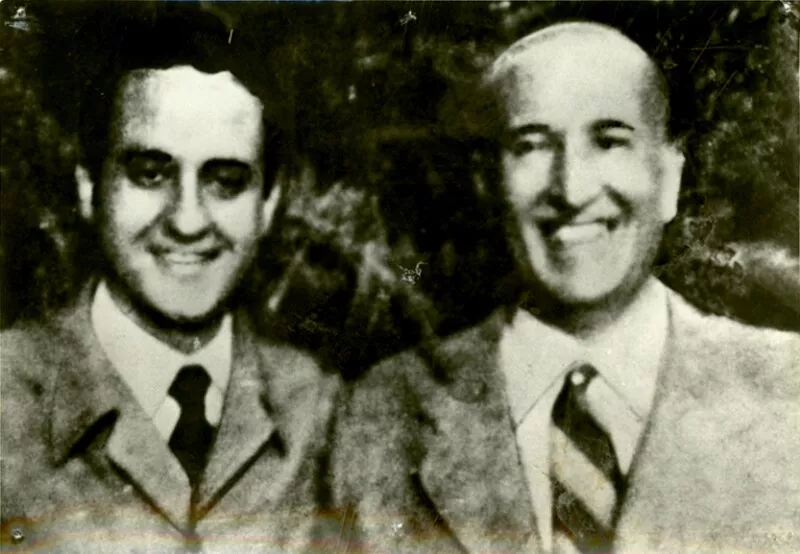 Miguel Arteche y Vicente Aleixandre  [Fotografía].