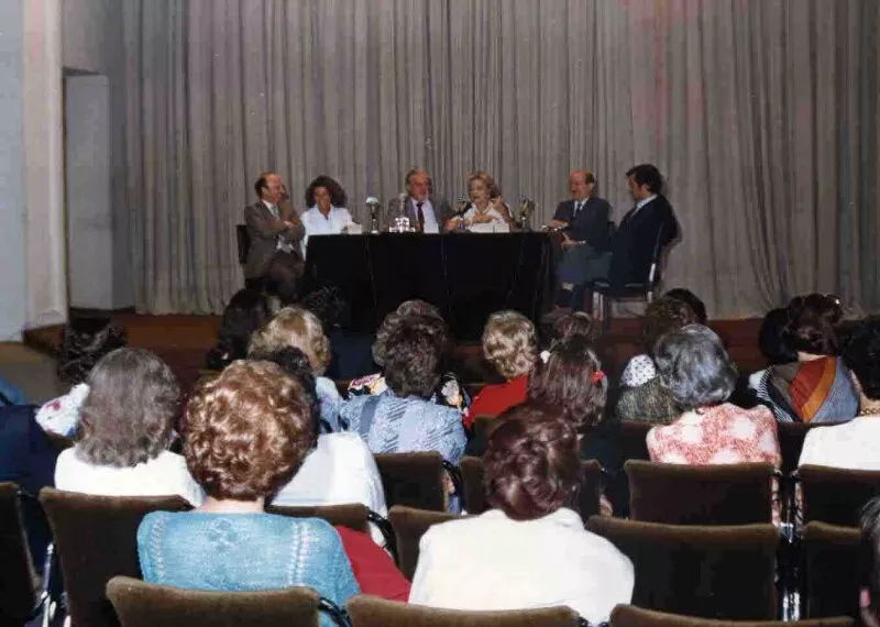 [Presentación en la Biblioteca Nacional de Chile]  [fotografía].