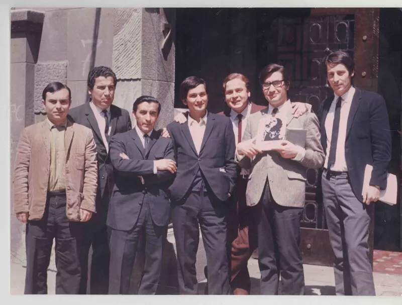 Rolando Cárdenas en la Sociedad de Escritores de Chile  [fotografía].