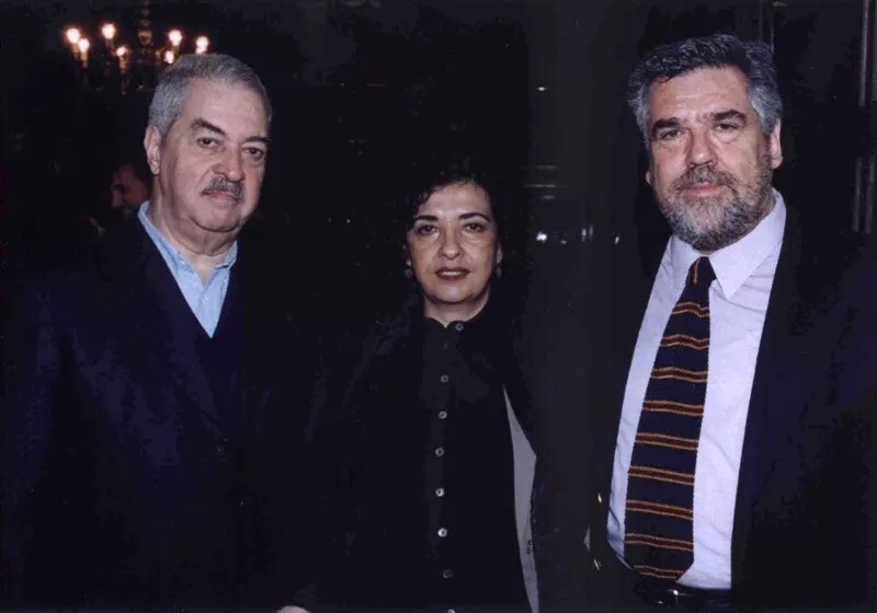 Carlos Cerda en la Biblioteca Nacional  [Fotografía] Julio Ruiz Leiva.