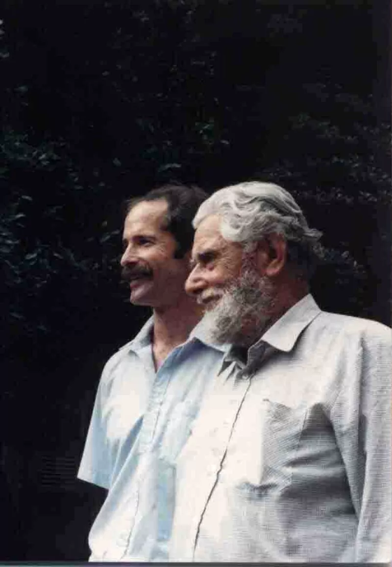 Francisco Coloane y David Petreman  [Fotografía].