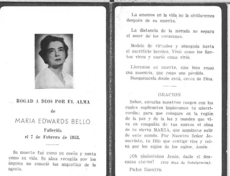 Tarjeta de Oracion  [Fotografía].