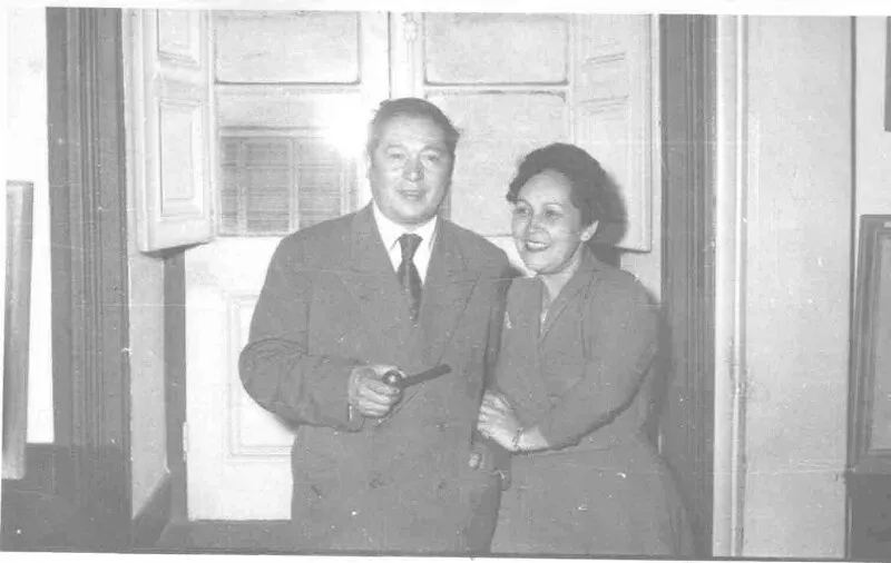 Nicomedes Guzmán e Isolda Pradel  [Fotografía].