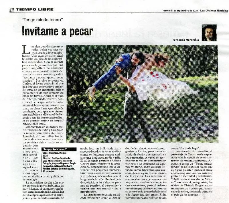 Invítame a pecar  [artículo] Fernando Marambio