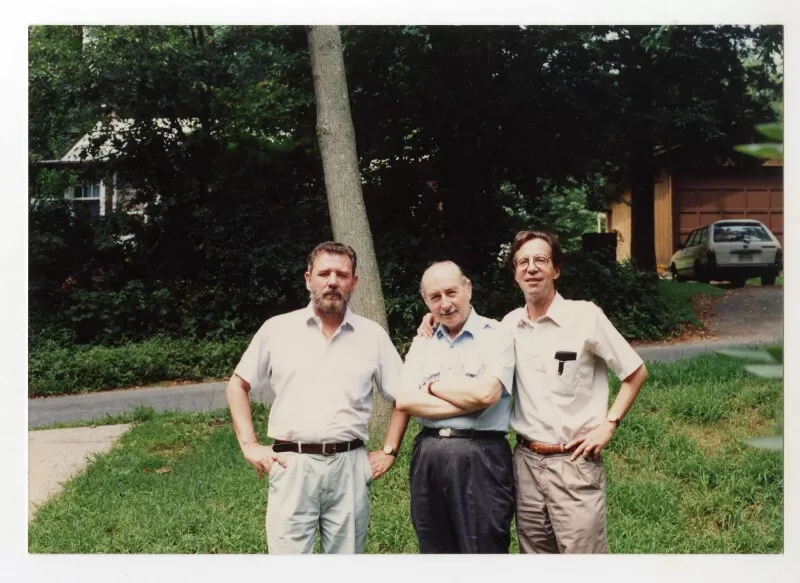 Pedro Lastra, Oscar Hahn y Luis Domínguez  [fotografía].