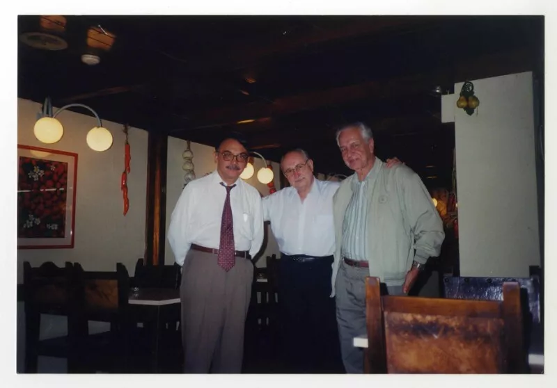 Pedro Lastra, Eugenio Montejo y Francisco Pérez Perdomo  [fotografía].