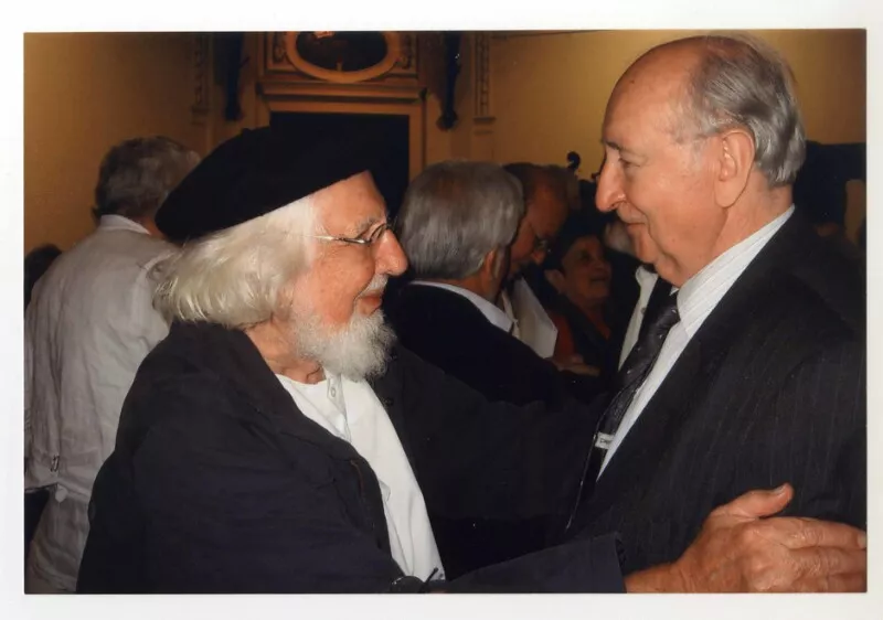 Ernesto Cardenal y Pedro Lastra  [fotografía].