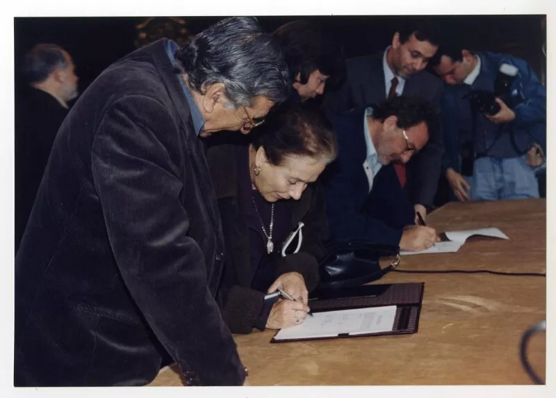 Patricio Manns  [fotografía] Julio Ruiz Leiva.