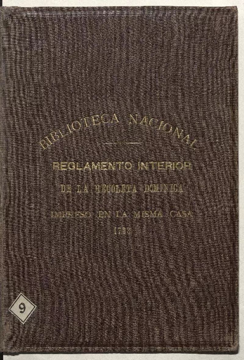 Leyes instructivas del deposito. Debe depositarse el dinero en una Caja segura, ... Observancia de predicadores de Chyle, 1783.